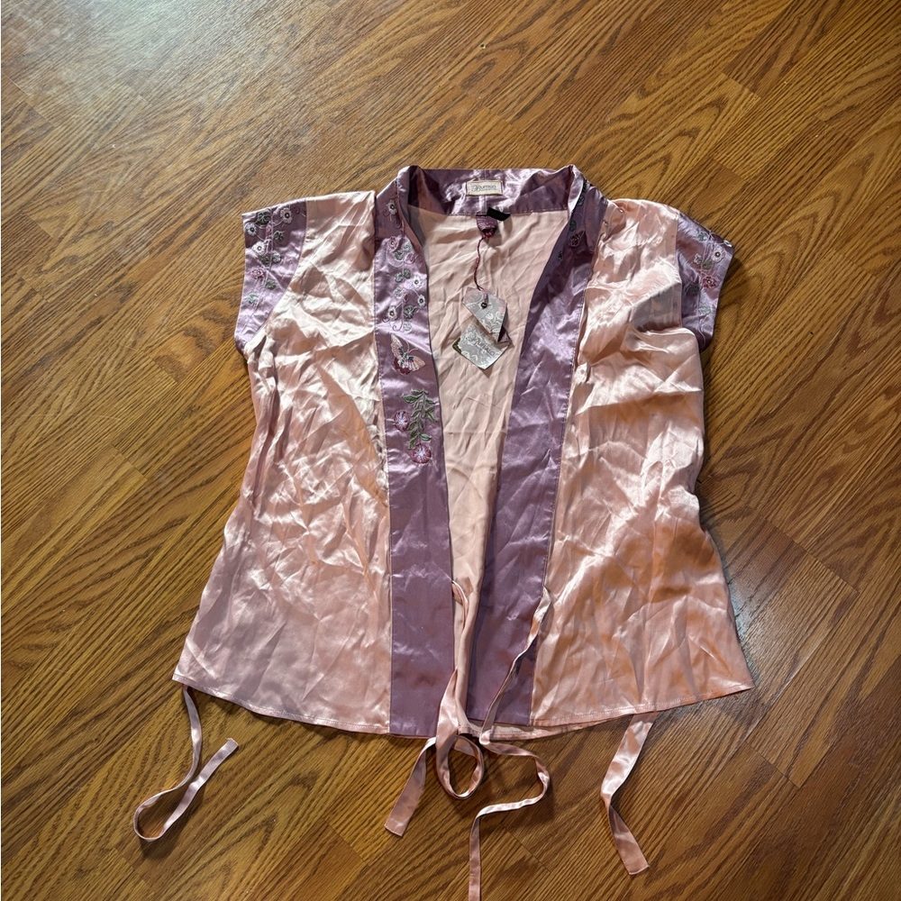Buffalo David Bitton Purple Silk Blouse